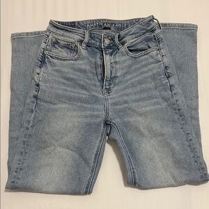 American Eagle Outfitters Women's High Rise Light Blue Jeans